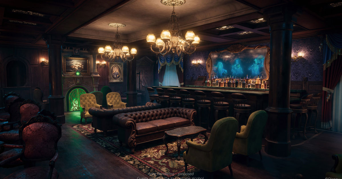 Haunted Mansion Parlor at Sea